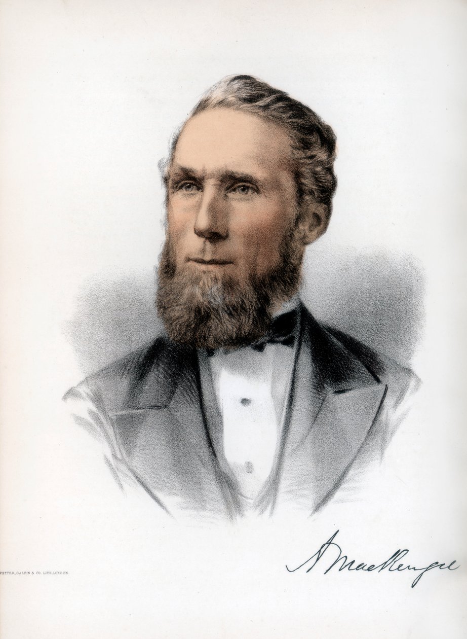 Alexander Mackenzie, Canadas anden premierminister, c1890. af Petter and Galpin Cassell