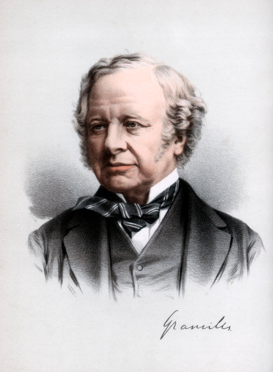 Granville Leveson-Gower, 2. jarl Granville, britisk liberal statsmand, c1890. af Petter and Galpin Cassell