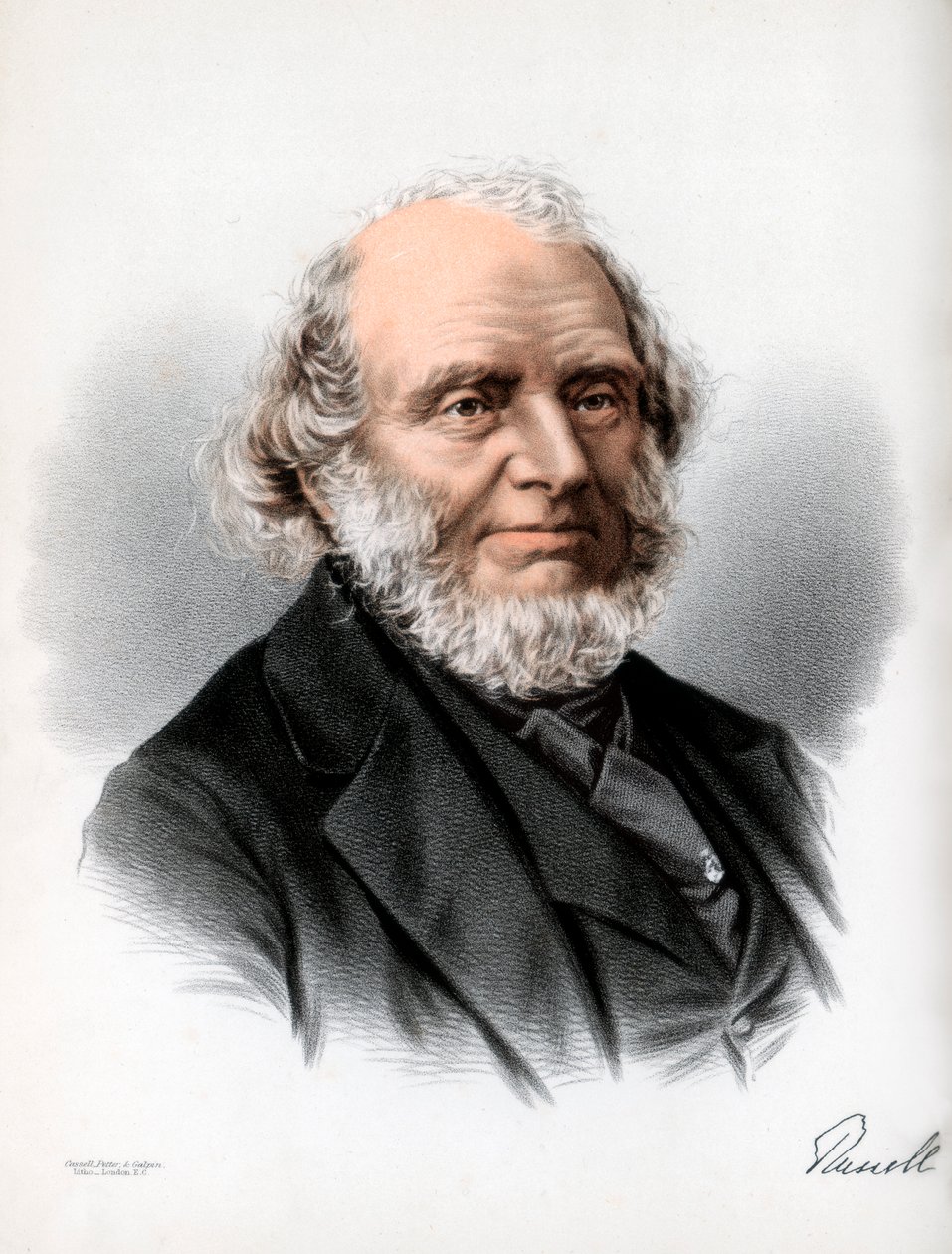 John Russell, 1. jarl Russell, engelsk whig og liberal politiker, c1890. af Petter and Galpin Cassell