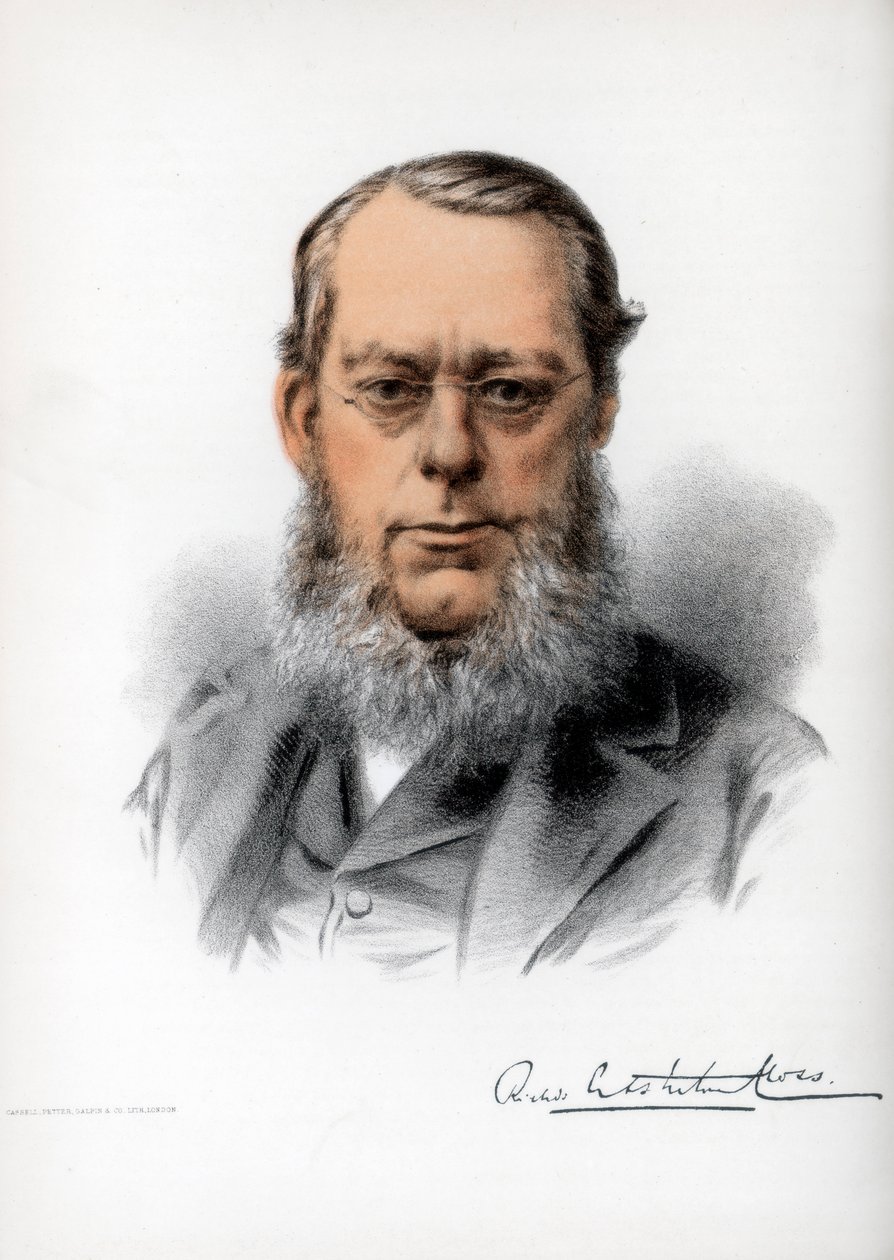 Richard Assheton Cross, 1st Viscount Cross, britisk statsmand, c1890. af Petter and Galpin Cassell