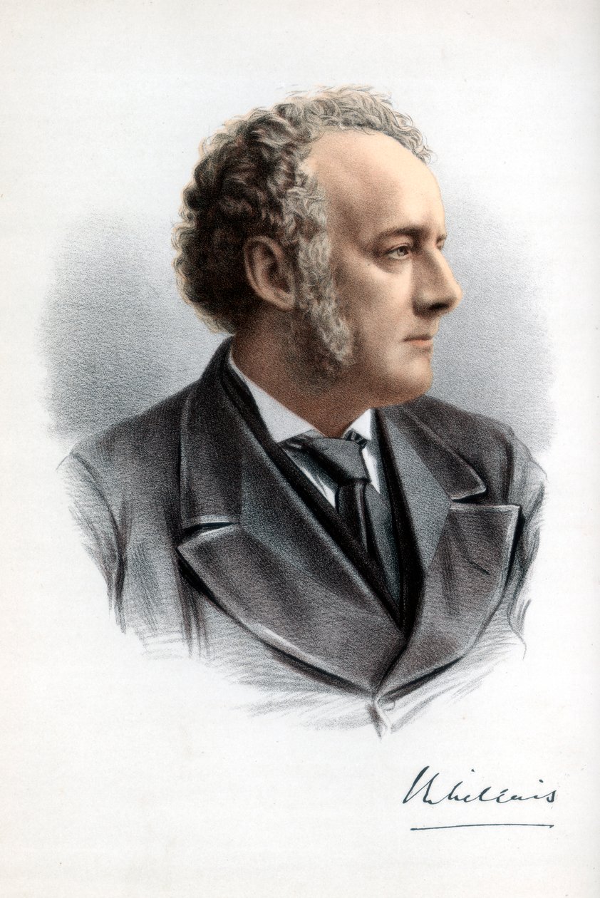 Sir John Everett Millais, 1. Baronet, britisk maler og illustrator, c1890. af Petter and Galpin Cassell