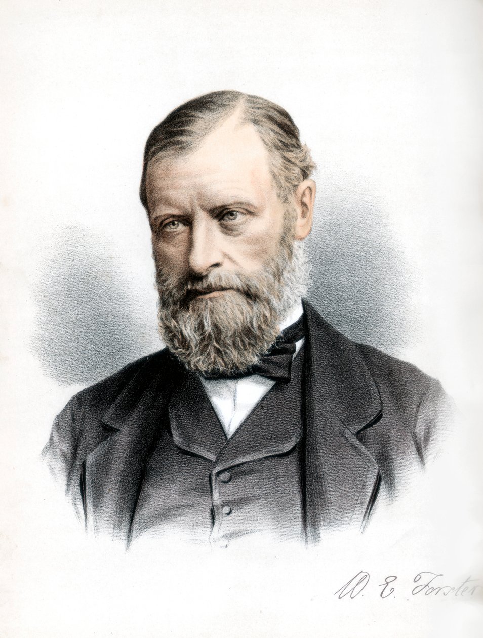 William Edward Forster, britisk liberal politiker, c1890. af Petter and Galpin Cassell