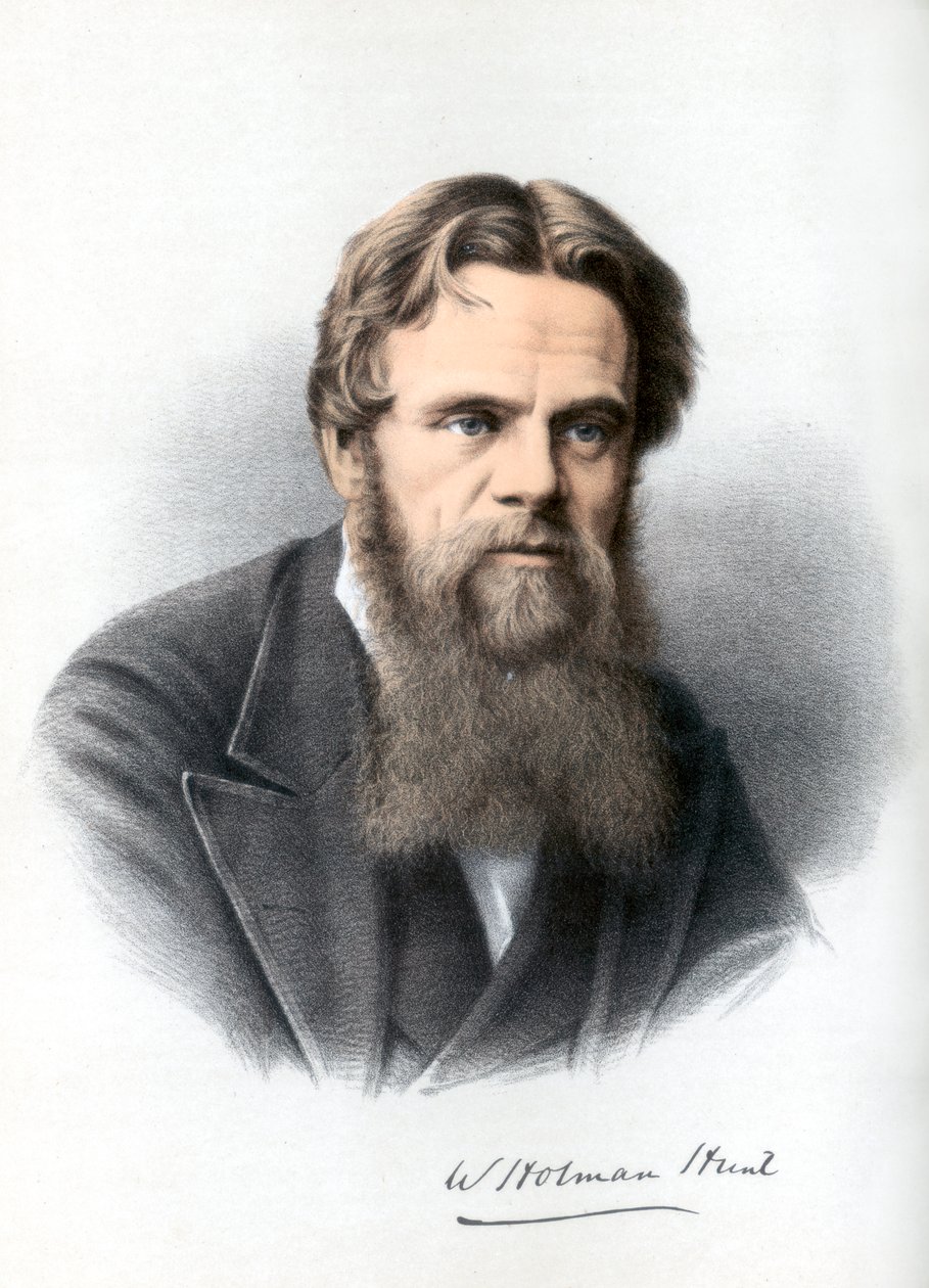 William Holman Hunt, britisk maler, c1890. af Petter and Galpin Cassell
