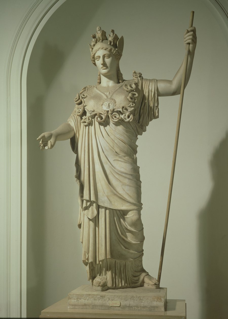 Romersk kopi af Athena Farnese (marmor) af Phidias