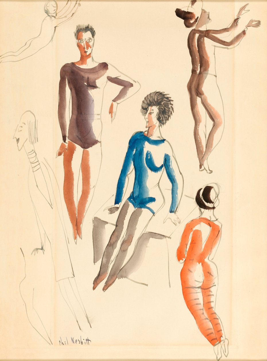 Humoristiske figurer, n.d. af Phil Nesbitt