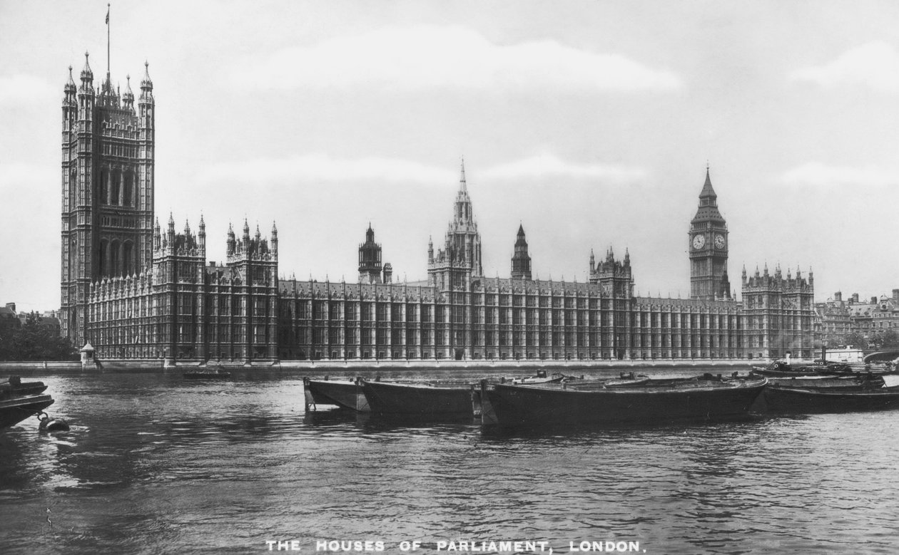 The Houses of Parliament, Westminster, London, 1933. af Philco Publishing Company