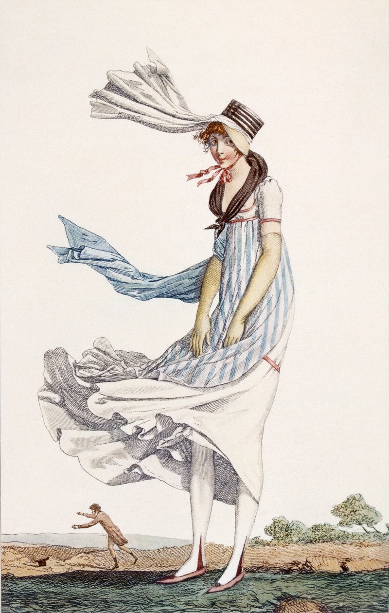 En sommerpromenadekjole til damer, 1800 af Philibert Louis Debucourt