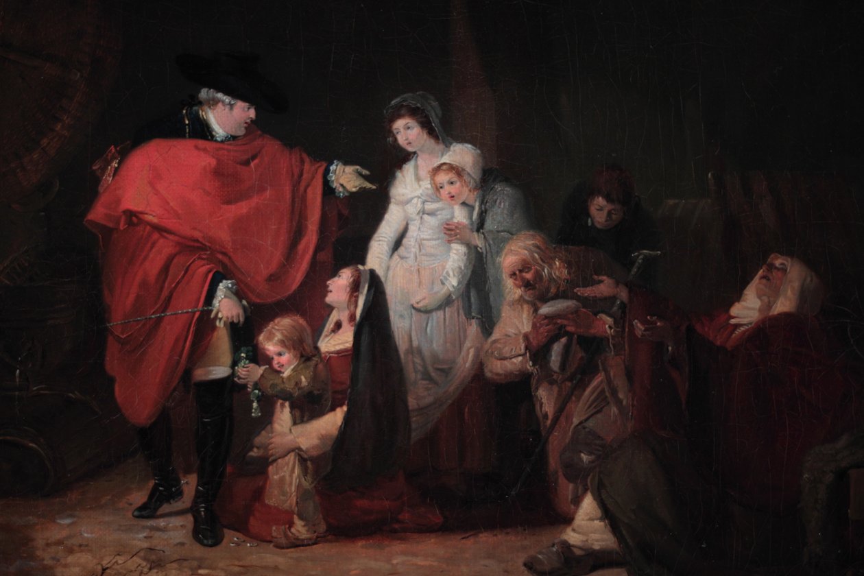 Louis XVIs menneskelige egenskab (detalje) af Philibert Louis Debucourt
