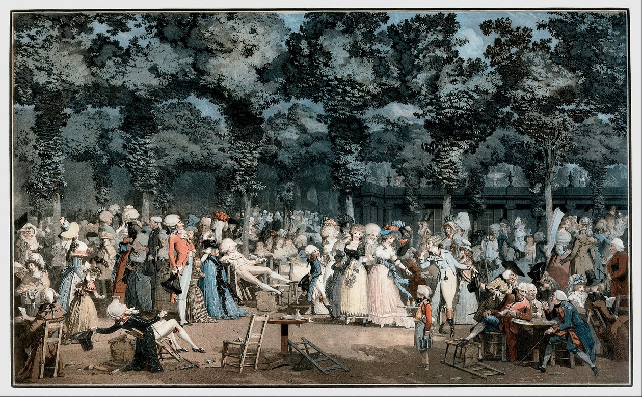 Den offentlige Promenade af Philibert Louis Debucourt