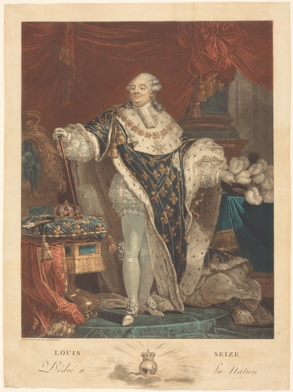 Ludvig 16. af Philibert-Louis Debucourt