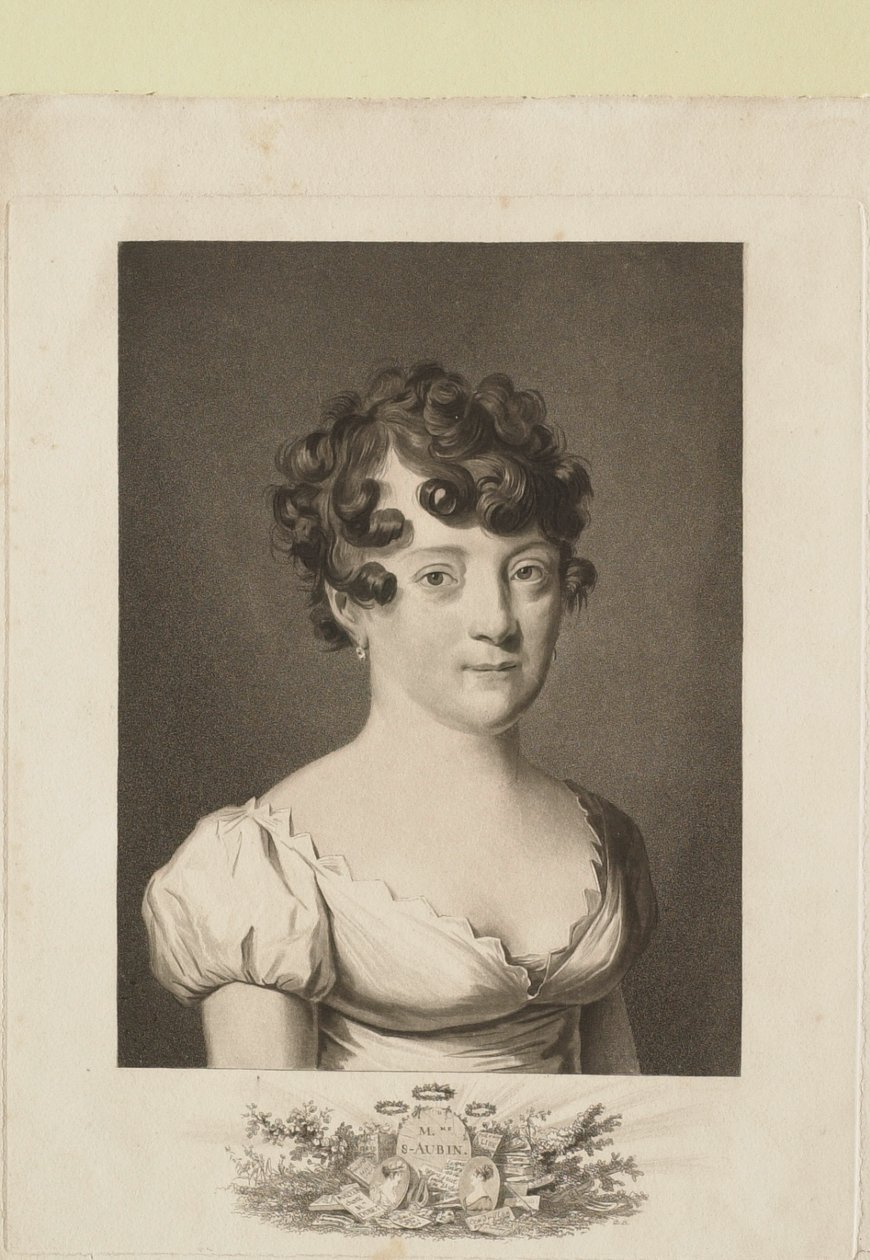 Madame St. Aubin af Philibert-Louis Debucourt