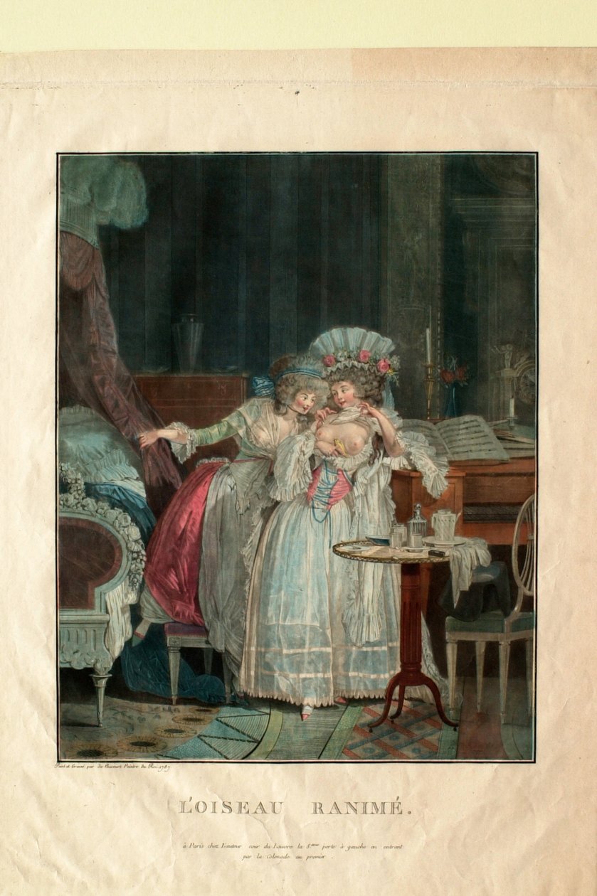 Den genoplivede fugl af Philibert-Louis Debucourt