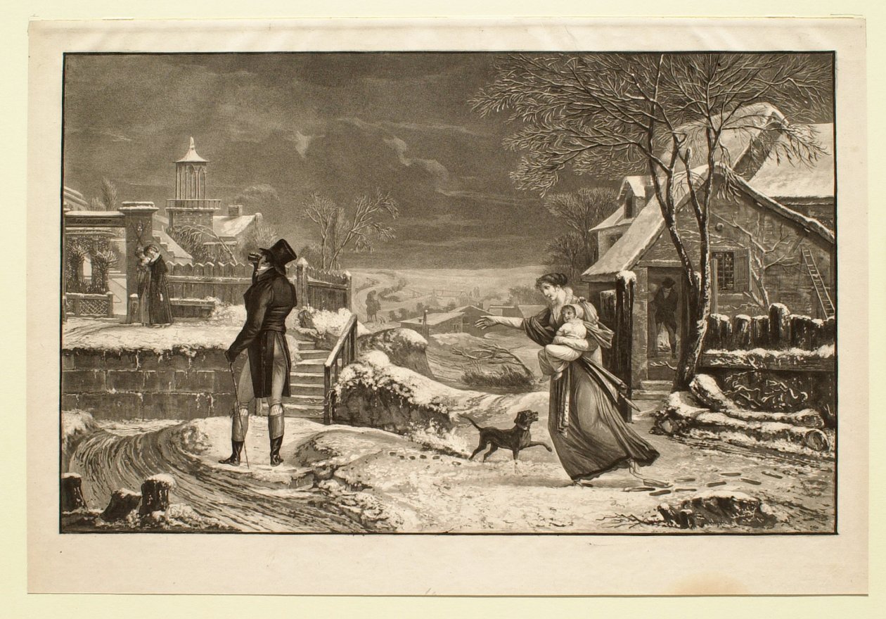 Vinter, eller Ægtemanden af Philibert-Louis Debucourt