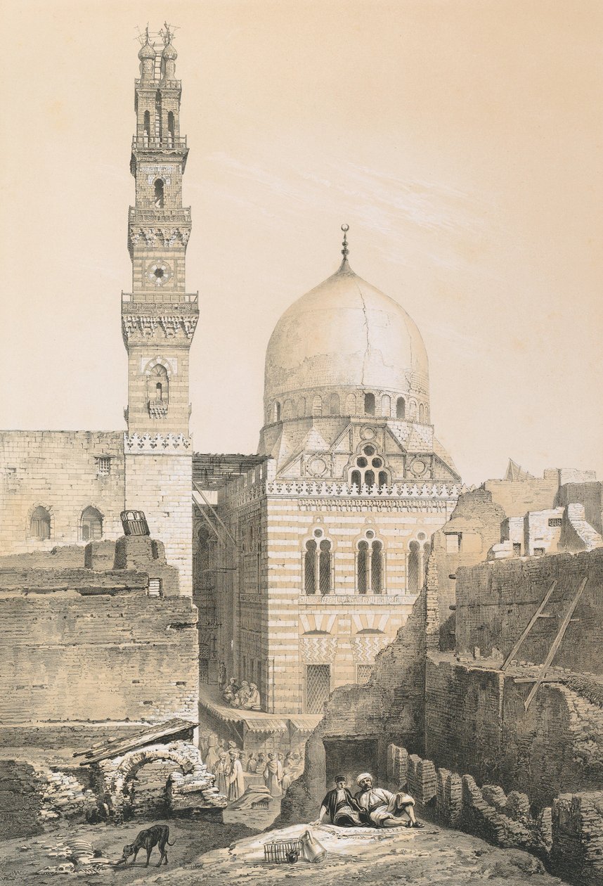 El Ghourys moské og grav af Philibert Joseph Girault de Prangey