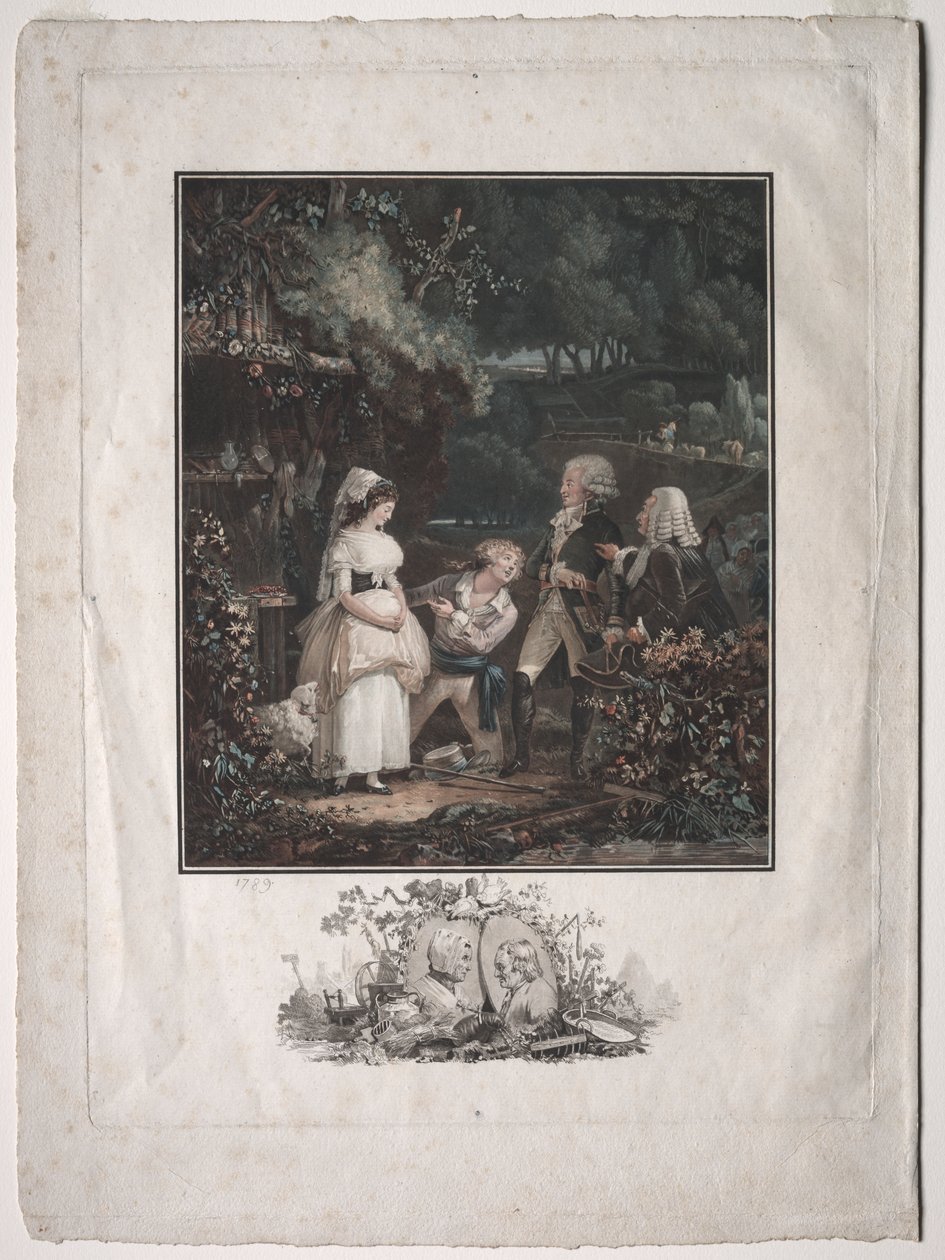 Annette og Lubin af Philibert Louis Debucourt