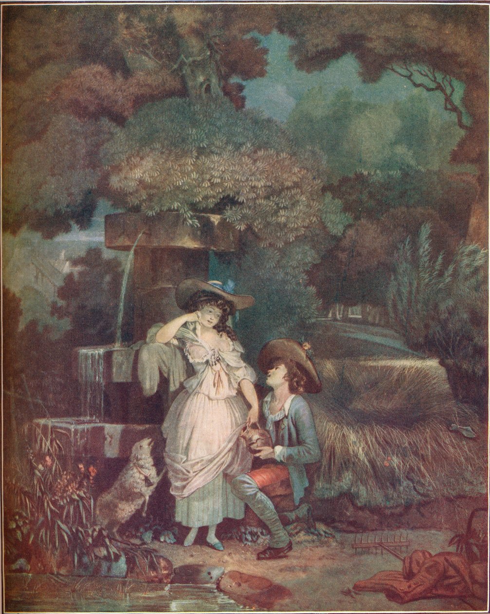 Fortune and Misfortune, eller The Broken Pitcher, 1787, 1909. af Philibert Louis Debucourt
