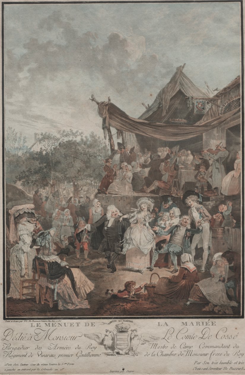 Brudens Menuet af Philibert Louis Debucourt