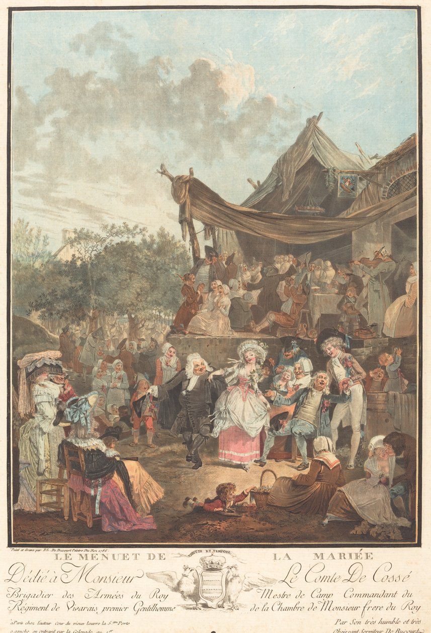 Brudens menuet af Philibert Louis Debucourt