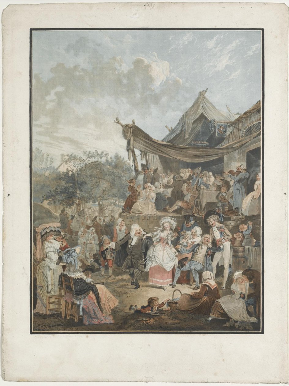 Brudemenuen, 1786 af Philibert Louis Debucourt