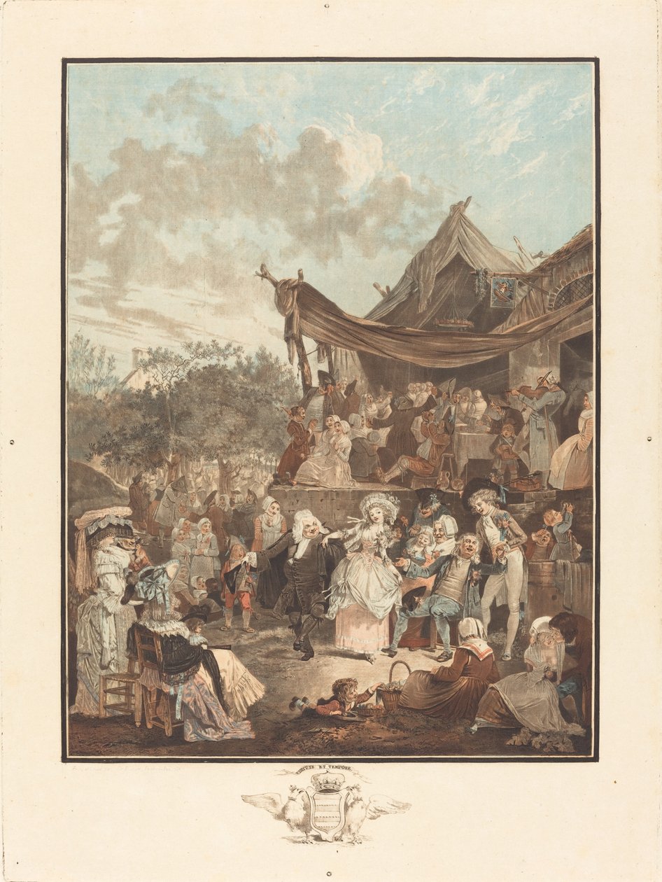 Brudens menuet af Philibert-Louis Debucourt