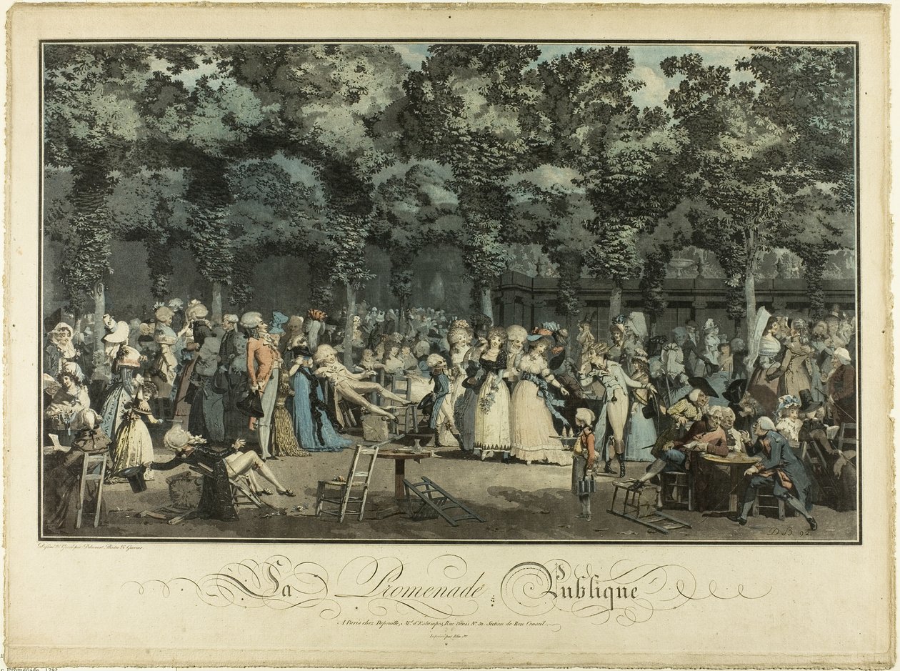 Offentlig gang af Philibert Louis Debucourt