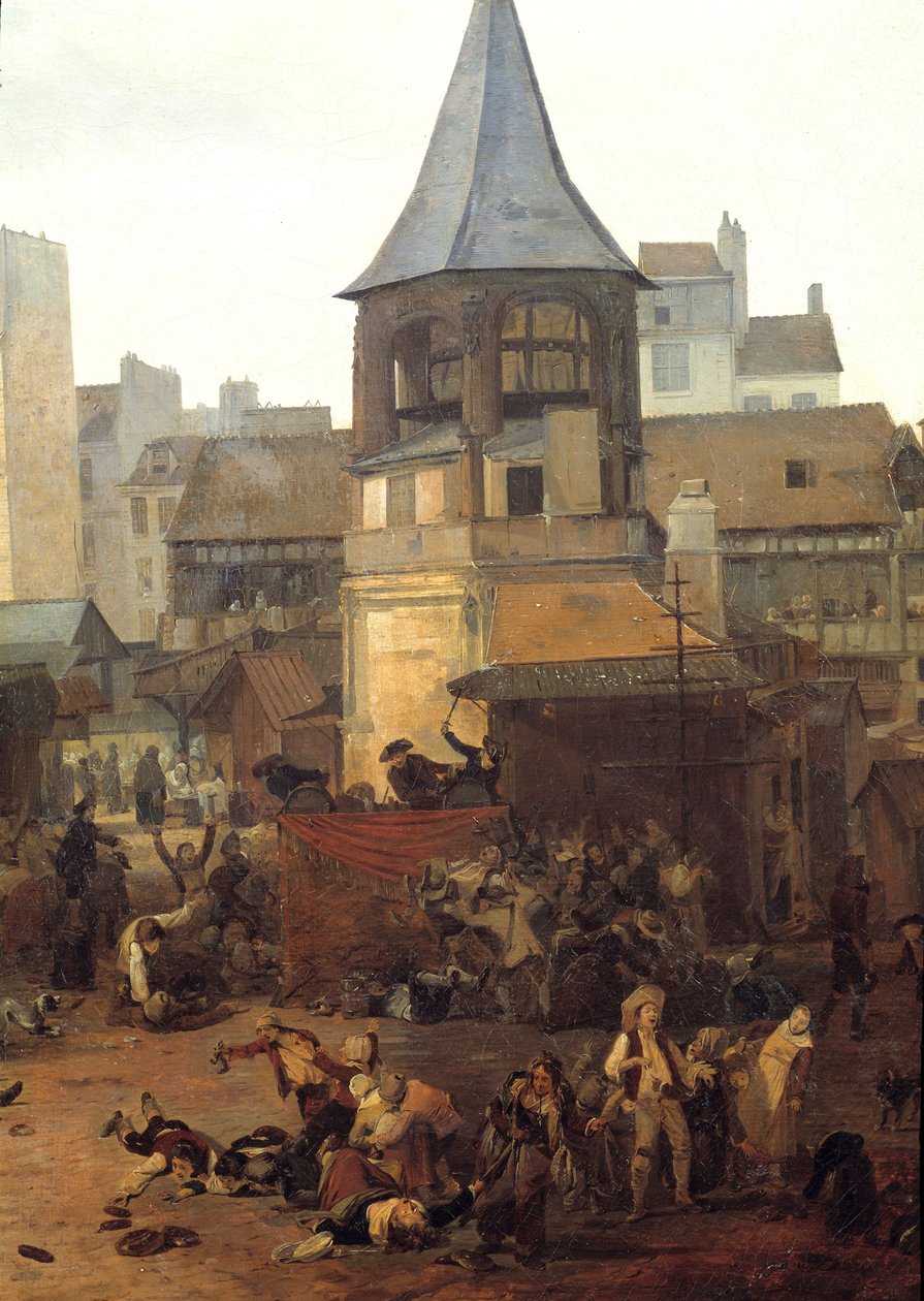 Rejuissancer givet af byen Paris aux Halles den 21/01/1782 i anledning af fødslen af Dauphin Louis Joseph af Frankrig (1781-1789) Detalje. Maleri af Louis Philibert Debucourt (1755-1832) 1782 søn. 0,89x1,16 m Paris, Musee Carnavalet af Philibert Louis Debucourt