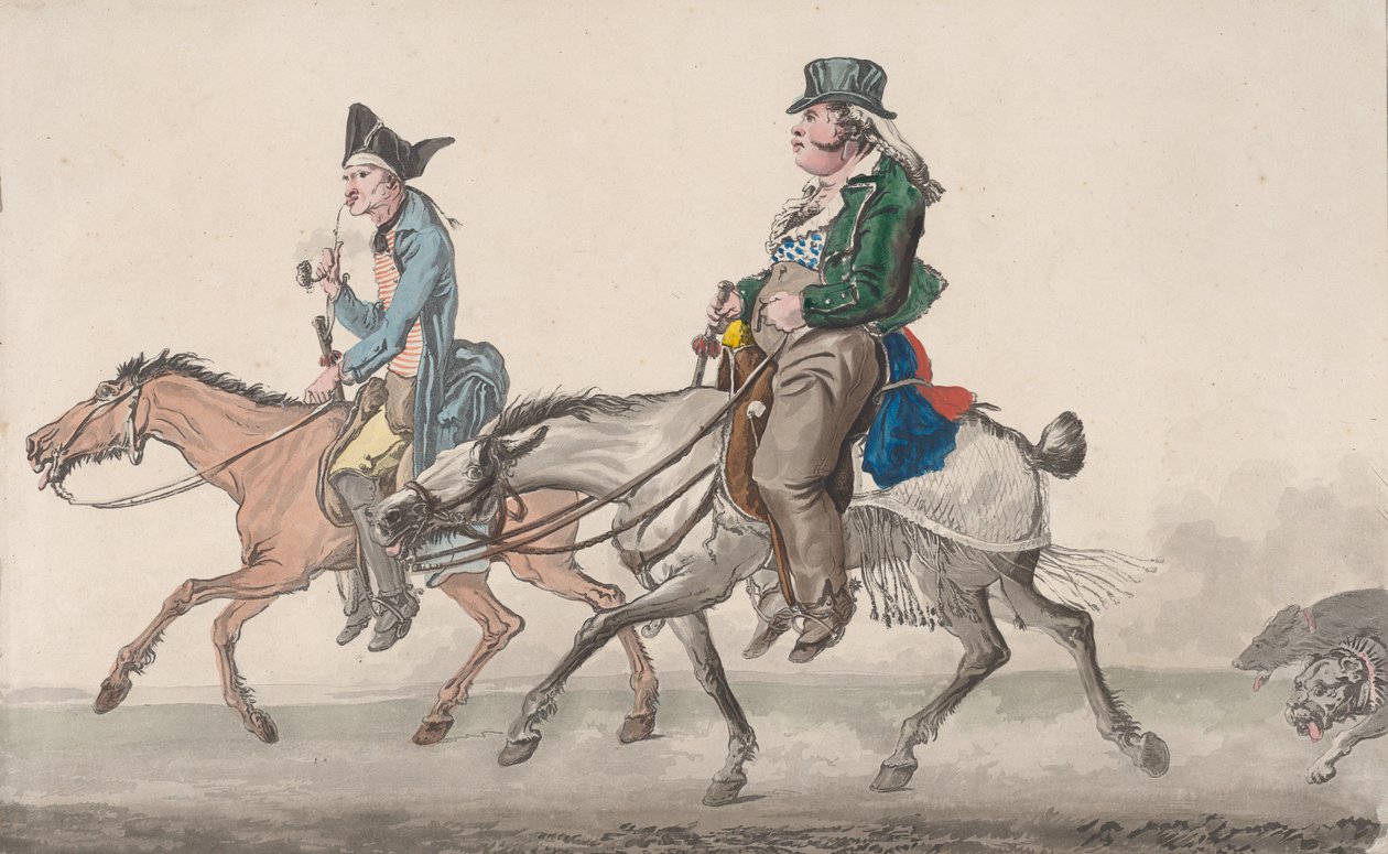 Vejen til Poissy, 1816. af Philibert Louis Debucourt