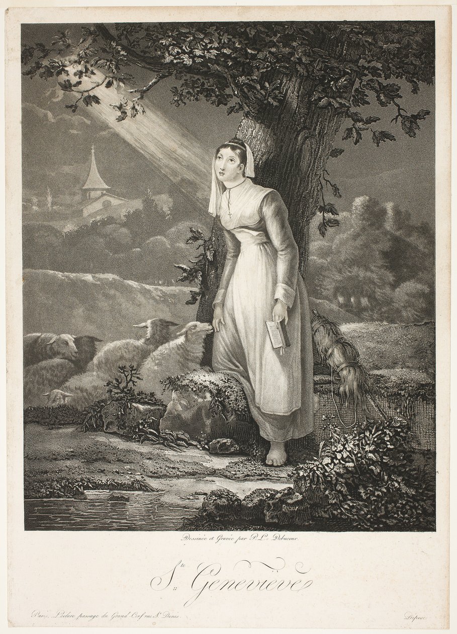 Sankt Genevieve af Philibert Louis Debucourt