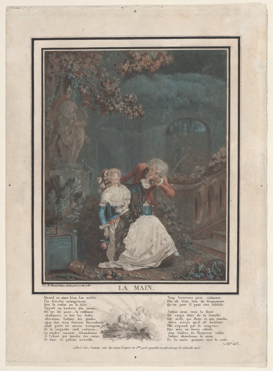 Hånden, 1788. af Philibert Louis Debucourt