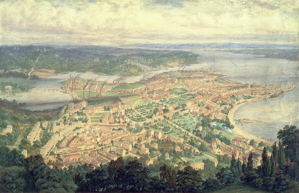 Southampton i år 1856 af Philip Brannon