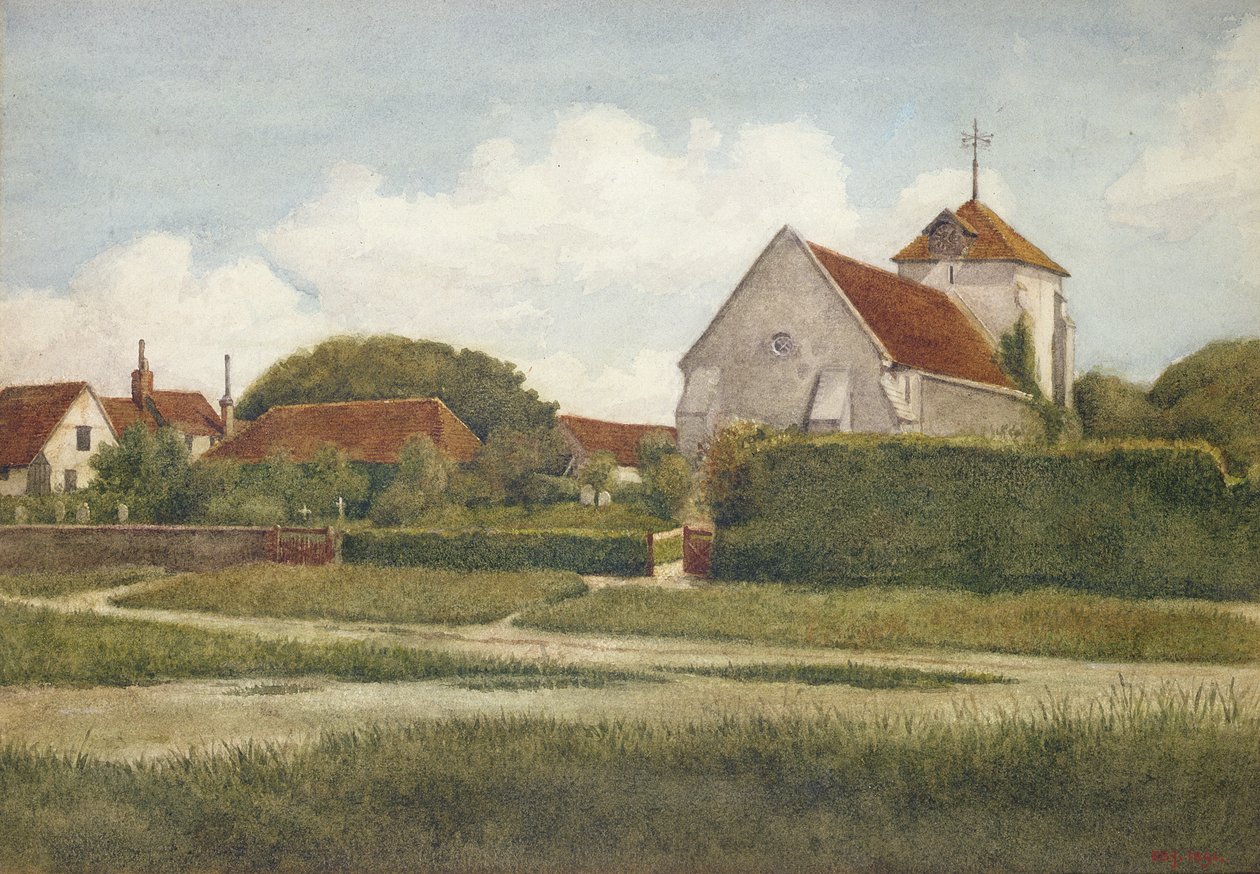 Landsbykirken, 1891 af Philip Burne Jones
