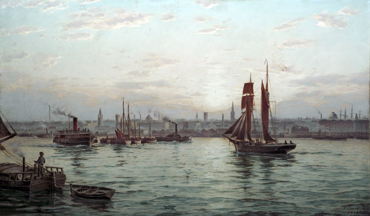 Liverpools havn (?) af Philip Greenwood