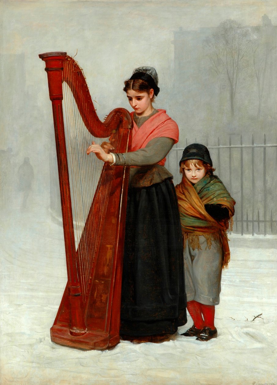 De forældreløse, 1870 af Philip Hermogenes Calderon