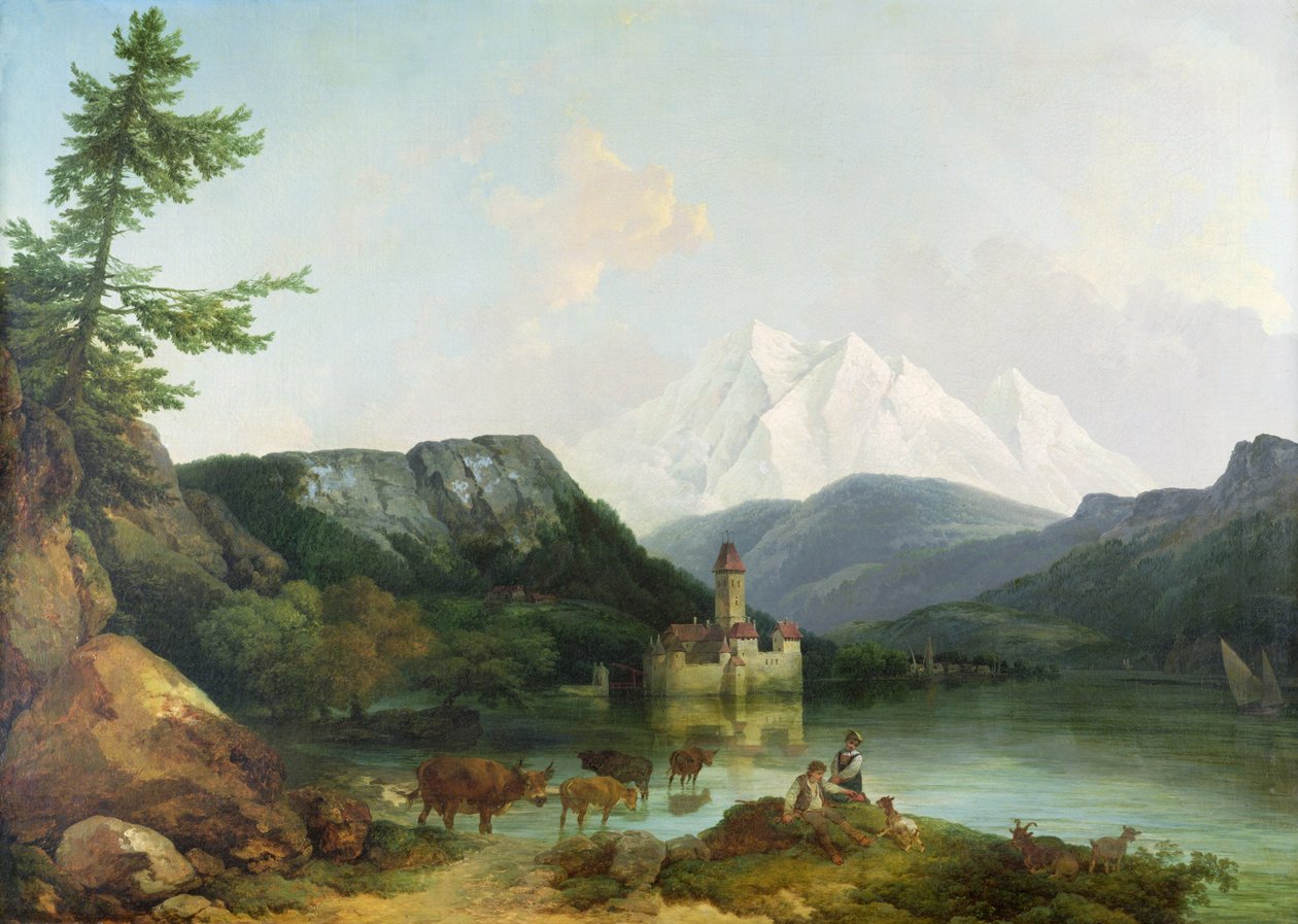 Chillon Slot af Philippe Jacques de Loutherbourg