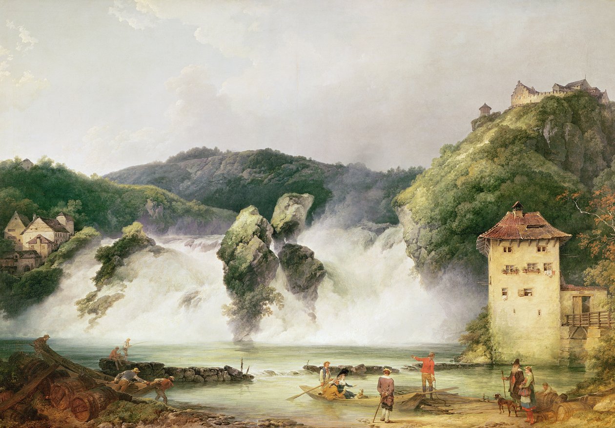 Rhinvandfaldet ved Schaffhausen, 1775 af Philippe Jacques de Loutherbourg