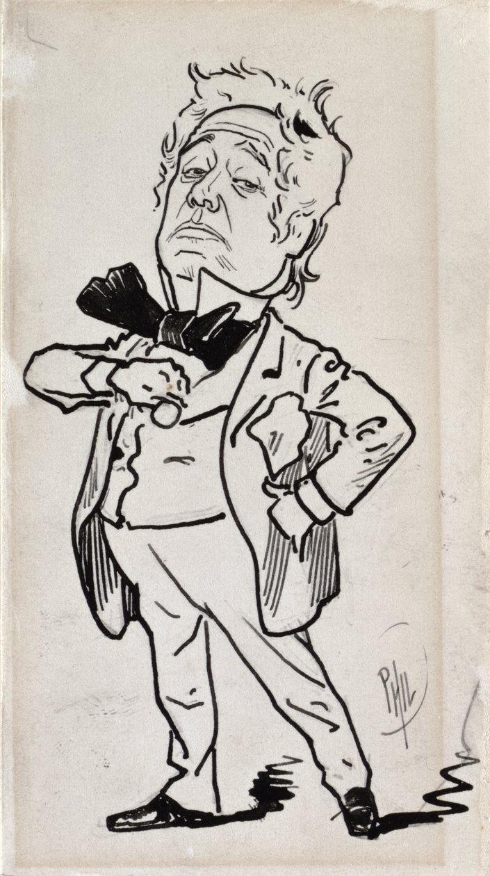 Johnny Toole (1830-1906) (pen med spor af blyant på kortet) af Philip William May