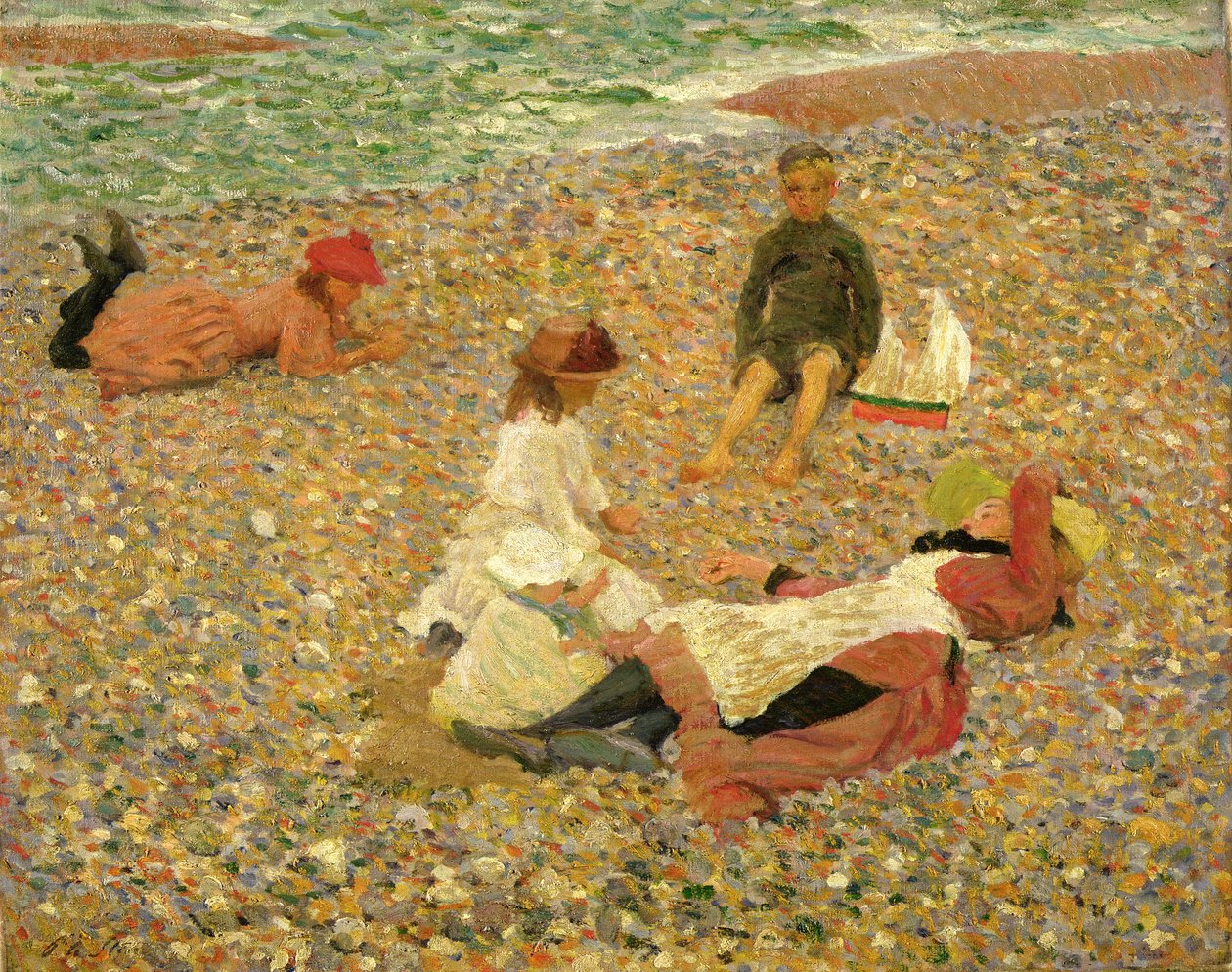 Knucklebones, Walberswick, 1888-89 af Philip Wilson Steer