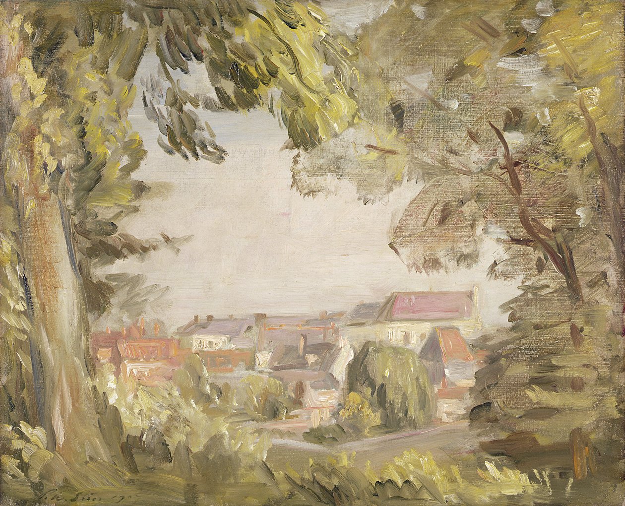 Montreuil fra voldene, 1907 af Philip Wilson Steer