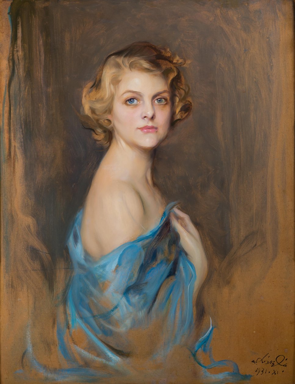 Portræt af fru Theodore P. Grosvenor (f. Anita Strawbridge, 1901-1987) af Philip de László