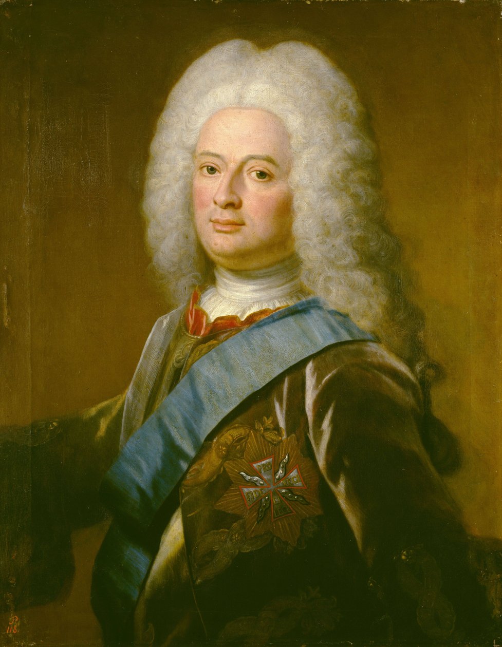 Portræt af William VIII, landgrav af Hesse-Kassel (Hessen-Kassel) af Philip van Dijk