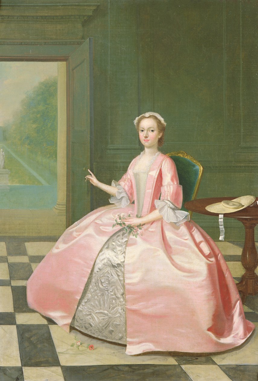 Portræt af fru Nevel af Philip van Dyck