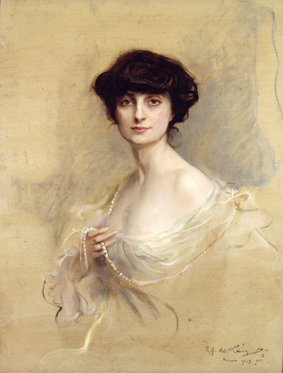 Anna de Noailles (1876-1933) 1913 (olie på lærred) af Philip Alexius de Laszlo