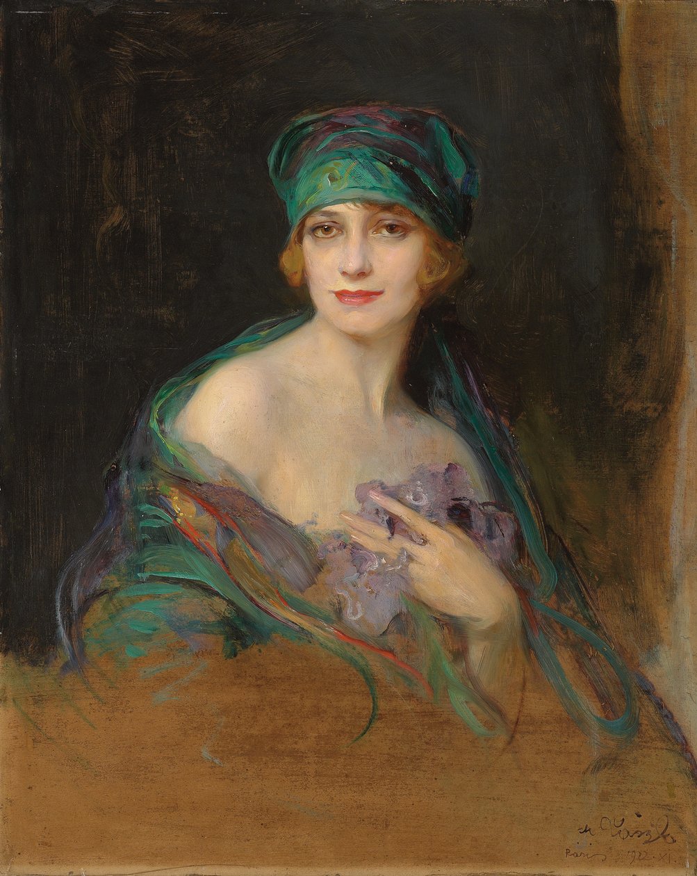 Portræt af prinsesse Ruspoli, hertuginde de Gramont (1888-1976) af Philip Alexius de Laszlo