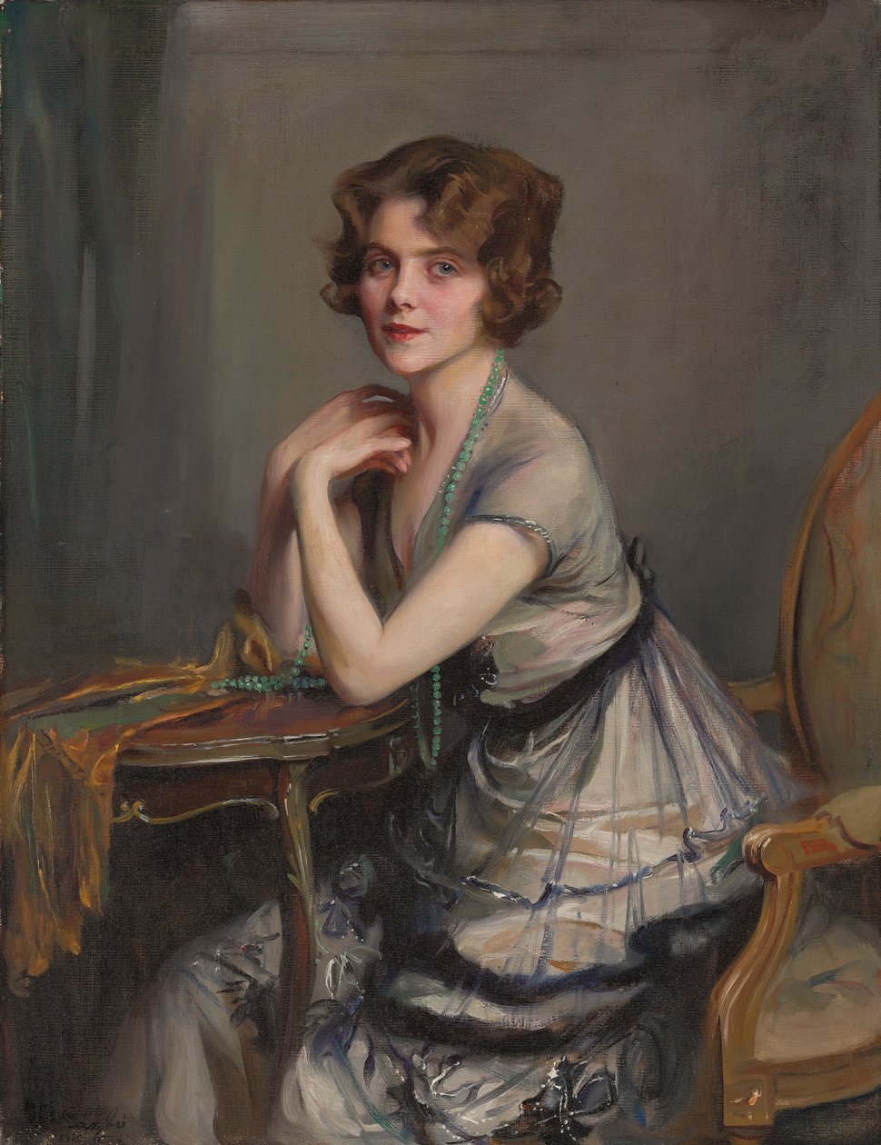 Portræt af Winnie Melville, Mrs af Philip Alexius de Laszlo