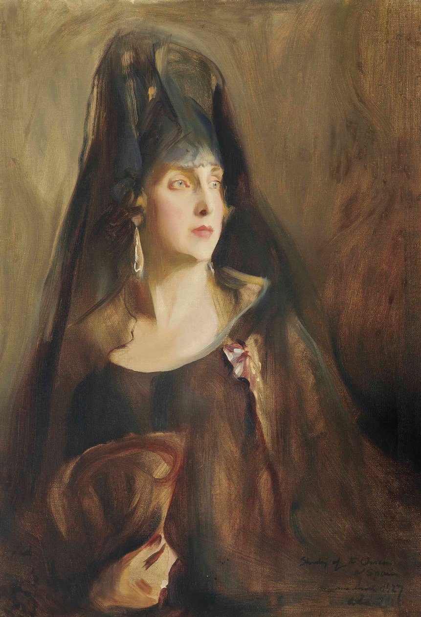 Queen Victoria Eugenie of Spain 1887-1969, 1927.dani af Philip de László