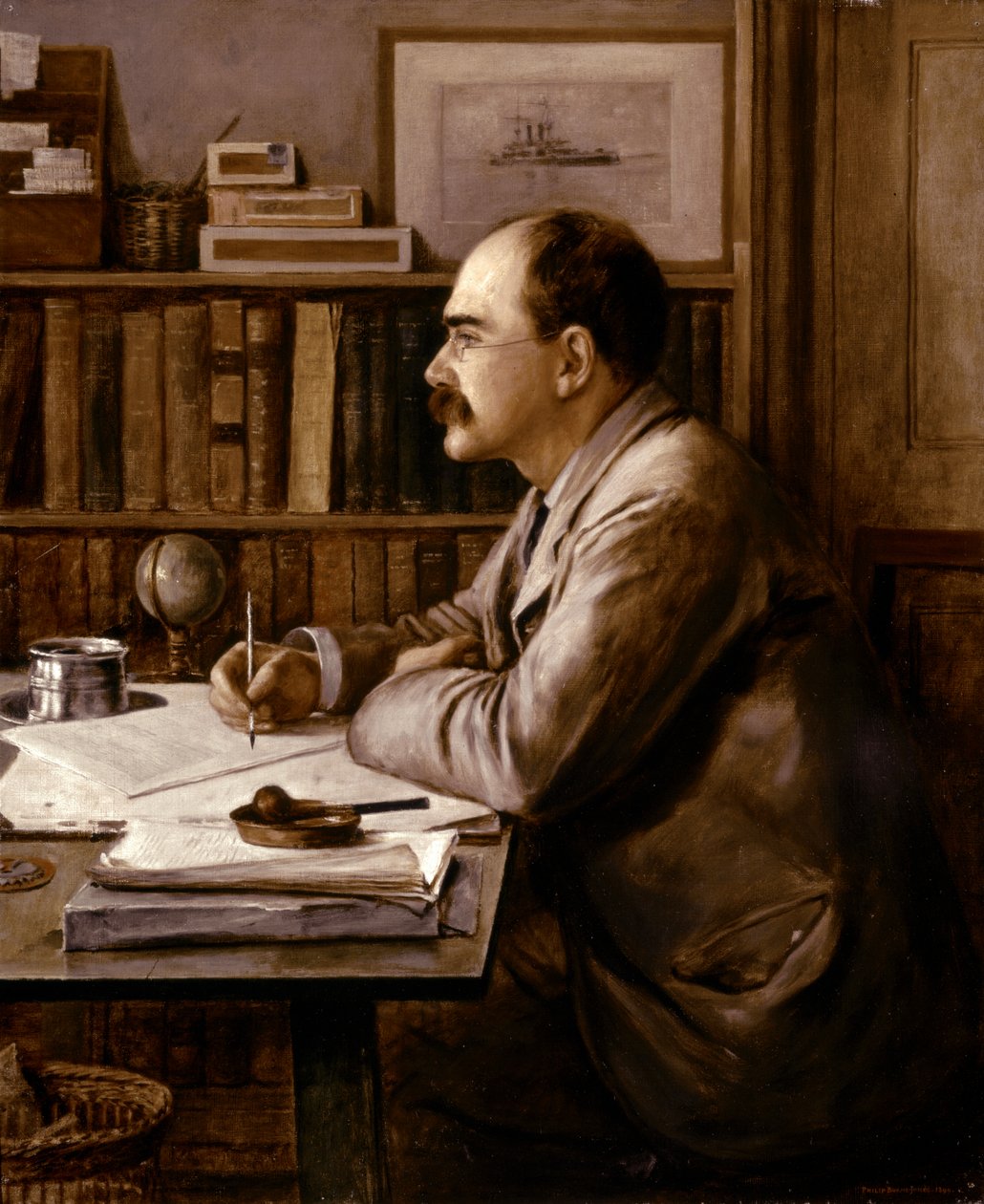 Rudyard KIPLING, Portræt 1899 (olie på lærred) af Philip Burne Jones