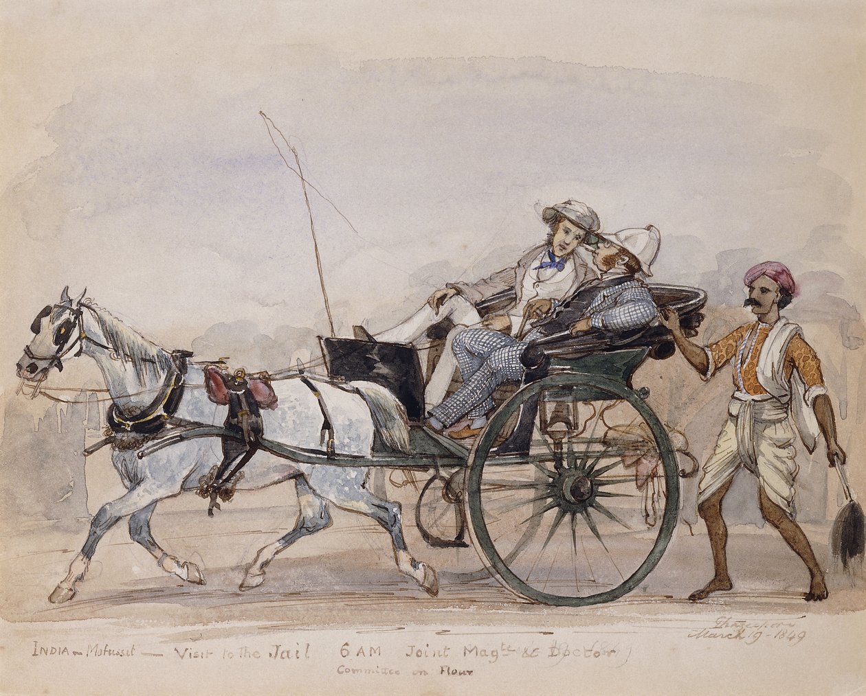 Et besøg i fængslet, 1849 af Philip Charles Trench