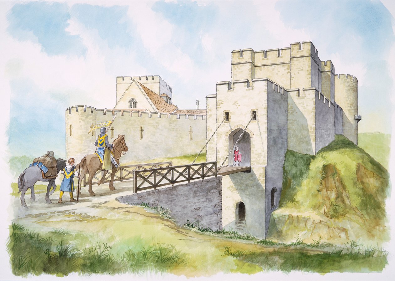 Helmsley Castle, North Yorkshire, 13. århundrede c1990-2010 af Philip Corke