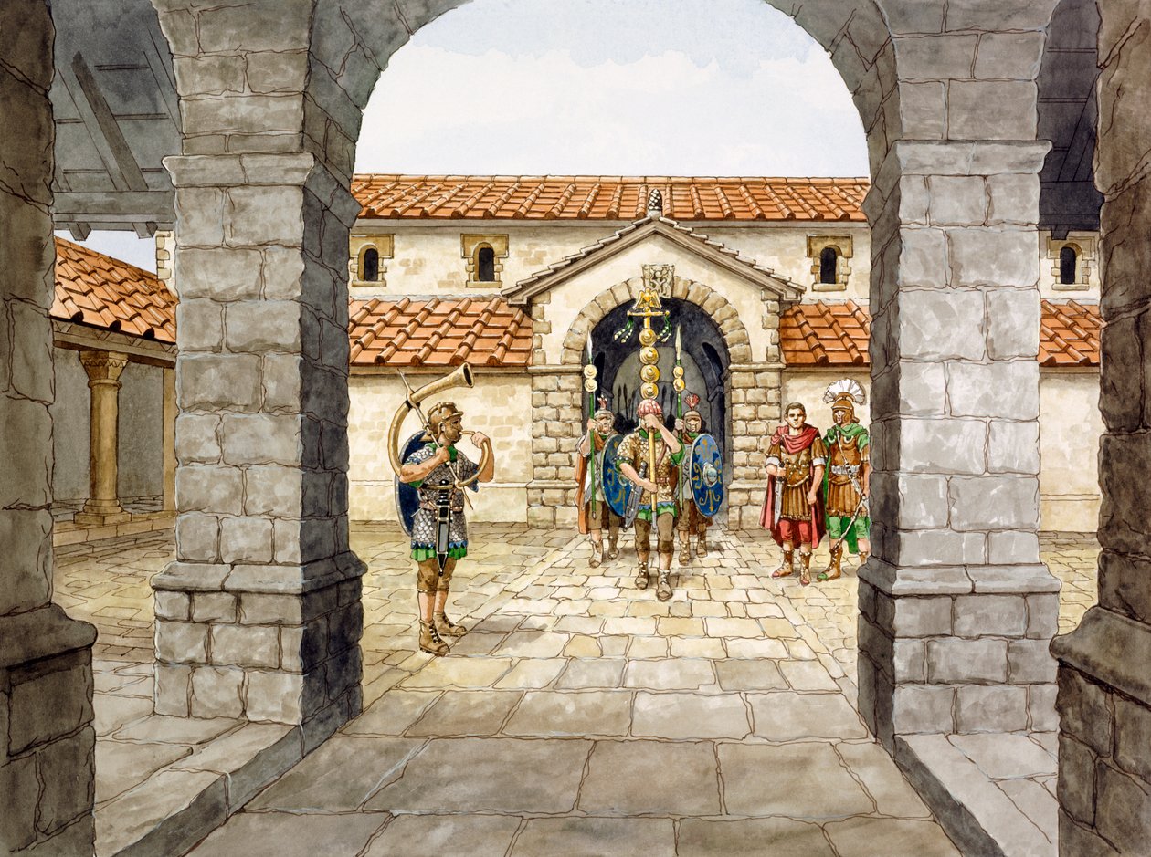 Housesteads Roman Fort, 3. århundrede, c1990-2010 af Philip Corke