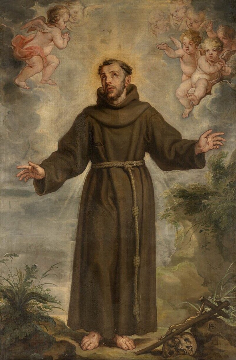 Hollandsk: Den hellige Frans af Assisi Den hellige Frans af Assisi af Philip Fruytiers